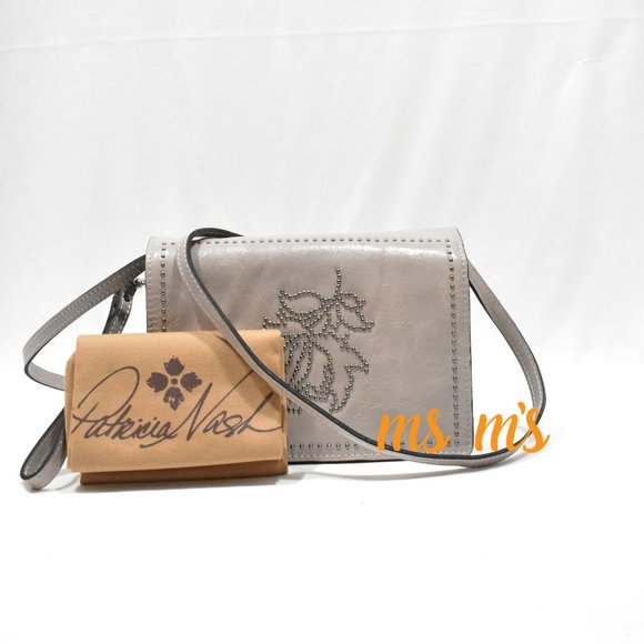 NWT Patricia Nash Studded Distressed Crossbody